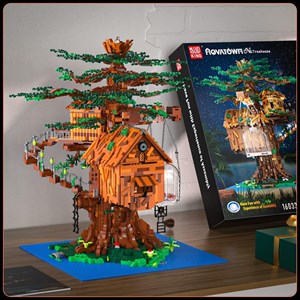 لگو کریتور خانه درختی چراغ دار 3958 قطعه مدل Mould King 16033 Tree House_اسباب بازی