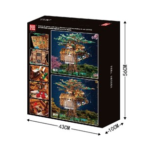 لگو کریتور خانه درختی چراغ دار 3958 قطعه مدل Mould King 16033 Tree House_اسباب بازی