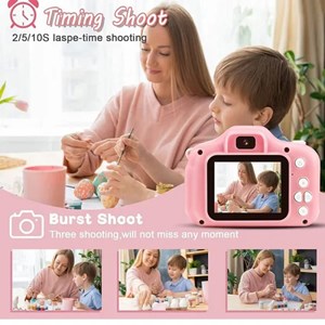 دوربین عکاسی و فیلمبرداری دیجیتال کودک 1080P رنگ صورتی_اسباب بازی
