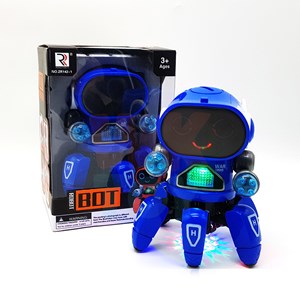 ربات اسباب بازی طرح شش پا آبی BOT ROBOT Toys NO ZR142-1_اسباب بازی