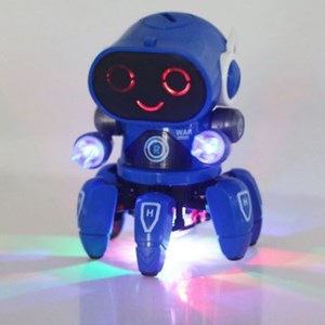 ربات اسباب بازی طرح شش پا آبی BOT ROBOT Toys NO ZR142-1_اسباب بازی