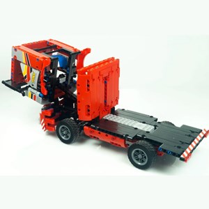 لگو تکنیک کامیون حمل‌ و نقل کنترلی 577 قطعه مدل MOULD KING 15003 RC Transport Truck Remote Contro_اسباب بازی