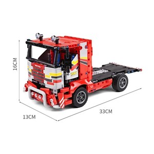 لگو تکنیک کامیون حمل‌ و نقل کنترلی 577 قطعه مدل MOULD KING 15003 RC Transport Truck Remote Contro_اسباب بازی