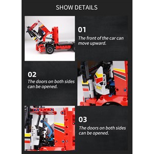 لگو تکنیک کامیون حمل‌ و نقل کنترلی 577 قطعه مدل MOULD KING 15003 RC Transport Truck Remote Contro_اسباب بازی