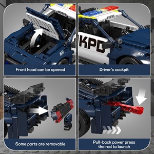 لگو تکنیک ماشین پلیس 786 قطعه مدل Mould King 15073 Barricade_اسباب بازی