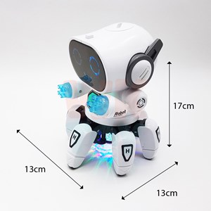 ربات اسباب بازی طرح شش پا سفید BOT ROBOT Toys NO ZR142-1_اسباب بازی