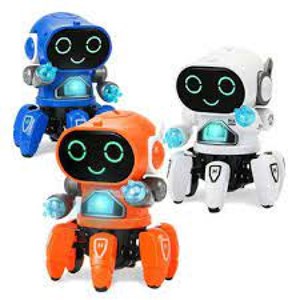 ربات اسباب بازی طرح شش پا سفید BOT ROBOT Toys NO ZR142-1_اسباب بازی