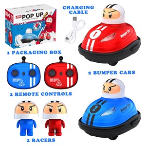 ماشین‌ های کنترلی تصادفی مدل RC Bumper Cars مجموعه ی 2 عددی_اسباب بازی
