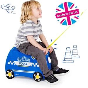 چمدان سواری کودک با ظرفیت 18 لیتر طرح ماشین پلیس مدل 00323 Trunki 18L_اسباب بازی