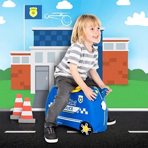 چمدان سواری کودک با ظرفیت 18 لیتر طرح ماشین پلیس مدل 00323 Trunki 18L_اسباب بازی