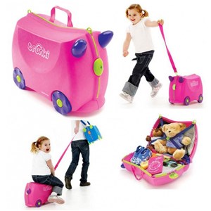 چمدان سواری کودک با ظرفیت 18 لیتر طرح صورتی مدل 0061 Trunki 18L_اسباب بازی