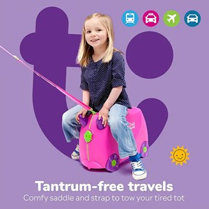 چمدان سواری کودک با ظرفیت 18 لیتر طرح صورتی مدل 0061 Trunki 18L_اسباب بازی