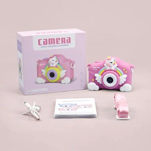 دوربین عکاسی و فیلمبرداری کودک طرح یونیکورن صورتی مدل XL_830_اسباب بازی