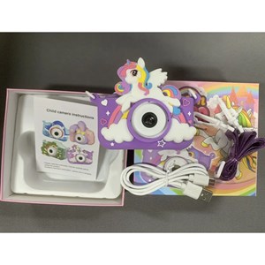 دوربین عکاسی و فیلمبرداری کودک طرح یونیکورن بنفش مدل XL_960_اسباب بازی