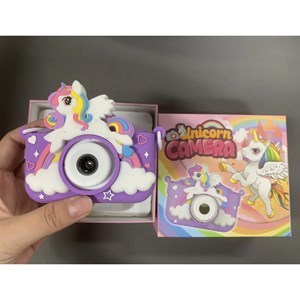 دوربین عکاسی و فیلمبرداری کودک طرح یونیکورن بنفش مدل XL_960_اسباب بازی