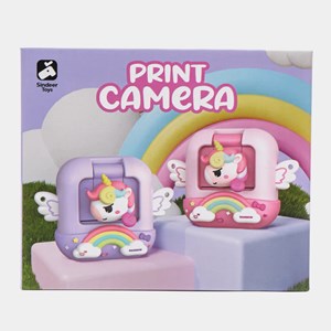دوربین عکاسی و فیلمبرداری دیجیتال کودک با چاپ فوری حرارتی طرح یونیکورن بنفش مدل M9_اسباب بازی