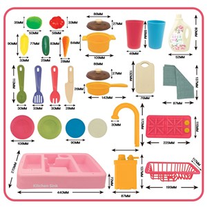 اسباب بازی سینک ظرفشویی به همراه اجاق گاز Wash Up Kitchen Sink Play Set _اسباب بازی
