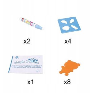 سفره نقاشی جادویی با قابلیت رنگ آمیزی با آب مدل 52_1022 Magic Water Drawing Mat for Painting and Doodling_اسباب بازی