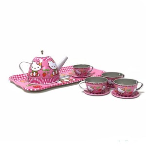 اسباب بازی ست چای خوری فلزی 4 نفره هلو کیتی Tea Set Toys Hello Kitty girls_اسباب بازی