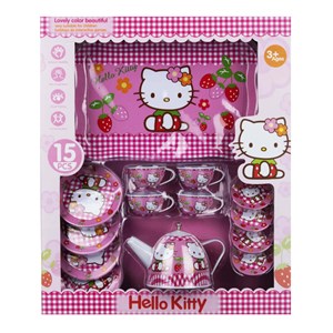 اسباب بازی ست چای خوری فلزی 4 نفره هلو کیتی Tea Set Toys Hello Kitty girls_اسباب بازی