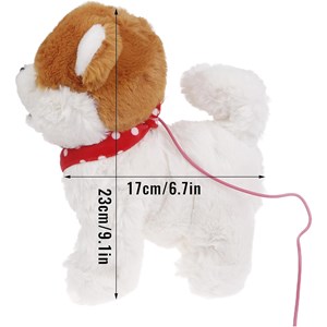 عروسک رباتیک هاپو پشمالو سخنگو و موزیکال با دسته ی کنترلی مدل Electric Singing Dog Toys 968_اسباب بازی