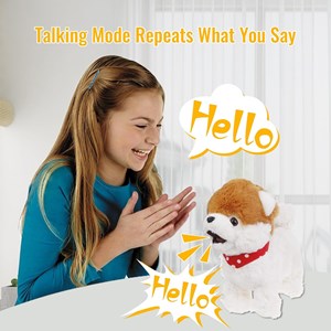 عروسک رباتیک هاپو پشمالو سخنگو و موزیکال با دسته ی کنترلی مدل Electric Singing Dog Toys 968_اسباب بازی