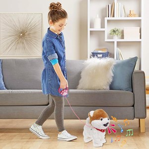 عروسک رباتیک هاپو پشمالو سخنگو و موزیکال با دسته ی کنترلی مدل Electric Singing Dog Toys 968_اسباب بازی
