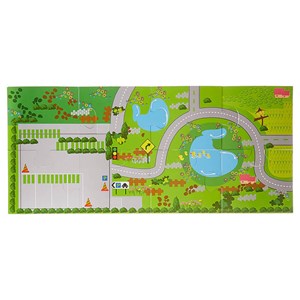 پازل شهر کوچک چوبی همراه با قطار و ریل، 40 قطعه مدل 861 Rail Overpass Wooden_اسباب بازی