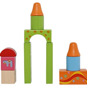 بلوک چوبی خانه سازی بریکس جعبه ای 50 قطعه English Alphabet Blocks_اسباب بازی