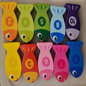 تخته آموزشی مونته سوری لگاریتمی چوبی به همراه ماهیگیری مدل 6 در 1_اسباب بازی