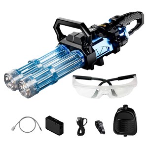 تفنگ اسباب بازی آبپاش بزرگ دو لول شارژی حرفه ای به همراه کوله پشتی مخزن دار_اسباب بازی