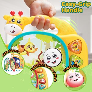 اسباب بازی کتاب موزیکال و آموزشی طرح زرافه_اسباب بازی