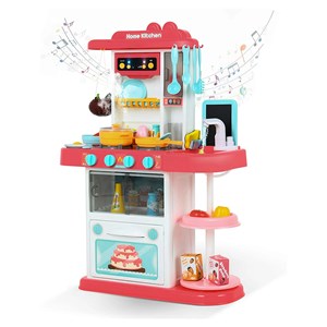 ست اسباب بازی آشپزخانه بزرگ 43 تکه با بخار و سینک مدل Mist Kitchen_اسباب بازی