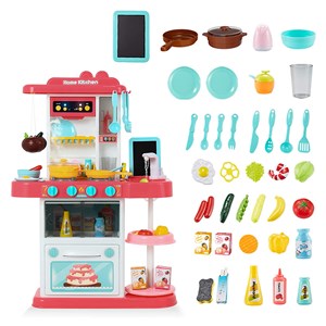 ست اسباب بازی آشپزخانه بزرگ 43 تکه با بخار و سینک مدل Mist Kitchen_اسباب بازی