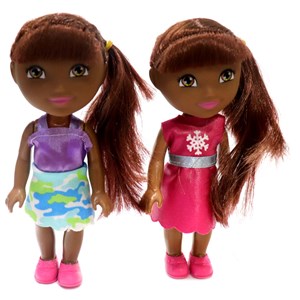 عروسک دخترانه دورا مجموعه دو عددی Dora doll