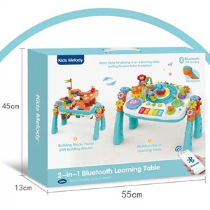 میز آموزشی بلوتوثی قابل شارژ 2 در 1 مدل Bluetooth Learning Table_اسباب بازی