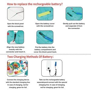 میز آموزشی بلوتوثی قابل شارژ 2 در 1 مدل Bluetooth Learning Table_اسباب بازی
