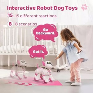 سگ رباتیک هوشمند با سنسور و کنترل مدل Programmable Robot Dog Toy 1536_اسباب بازی