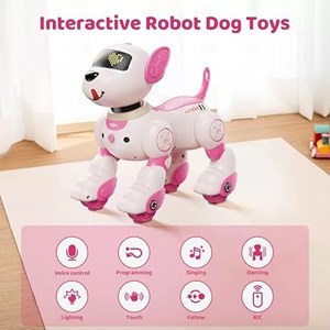 سگ رباتیک هوشمند با سنسور و کنترل مدل Programmable Robot Dog Toy 1536_اسباب بازی