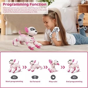 سگ رباتیک هوشمند با سنسور و کنترل مدل Programmable Robot Dog Toy 1536_اسباب بازی