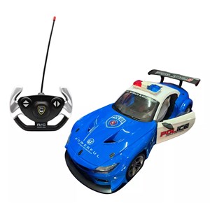 ماشین کنترلی شارژی پلیس با درب های بازشو مقیاس 1:16مدل Carrinho Policia Controle Remot 308_اسباب بازی