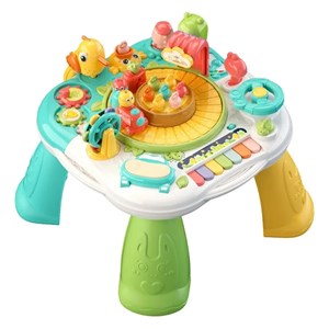 اسباب بازی میز موزیکال 7 کاره کودک با بازی ماهیگیری و صداهای حیوانات مدل Baby Activity Table Toys 618_اسباب بازی