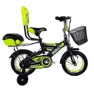دوچرخه اورجینال کودک سایز 12 رنگ سبز مدل راکی ROCKY 12R201_اسباب بازی
