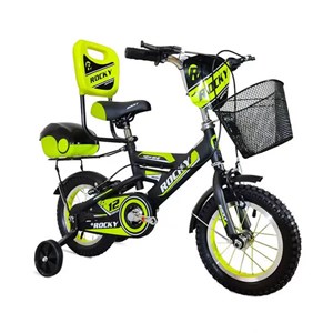 دوچرخه اورجینال کودک سایز 12 رنگ سبز مدل راکی ROCKY 12R201_اسباب بازی