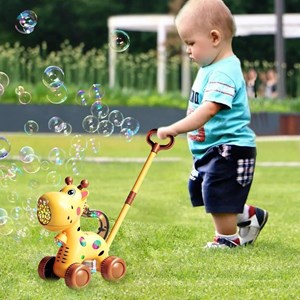 اسباب بازی چرخ دستی حباب‌ ساز طرح زرافه مدل Bubble Machine 8521_اسباب بازی