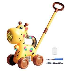 اسباب بازی چرخ دستی حباب‌ ساز طرح زرافه مدل Bubble Machine 8521_اسباب بازی