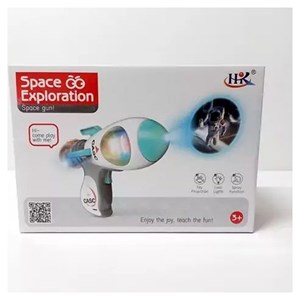 تفنگ اسباب بازی موزیکال فضانورد دودزا همراه با پروژکتور مدل Toy Gun with Mist Spray 922_اسباب بازی