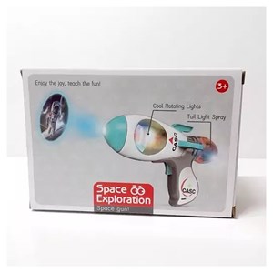 تفنگ اسباب بازی موزیکال فضانورد دودزا همراه با پروژکتور مدل Toy Gun with Mist Spray 922_اسباب بازی