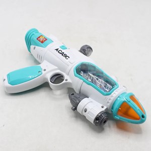 تفنگ اسباب بازی موزیکال بلستر فضایی دودزا با تیرهای چسبانکی مدل Space Smoke Blaster Gun 923_اسباب بازی