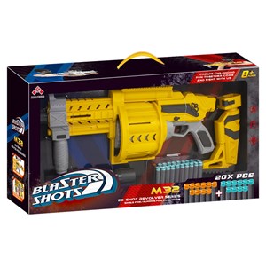 تفنگ اسباب بازی تیر اسفنجی بلستر تک تیر و رگباری مدل Gun With Soft Bullets 582_اسباب بازی